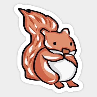 Winter squirrel individual sticker Sticker